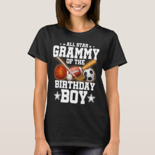 All Star Grammy Of The Birthday Boy Basball Soccer T-Shirt