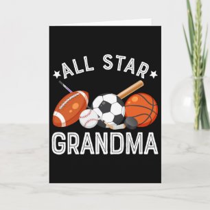 All Star Grandma Of The Birthday Boy Sketll Soccer Card
