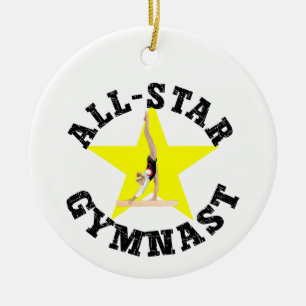 All-Star Gymnast Ceramic Ornament