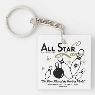 All Star Lanes, Skokie, Illinois Keychain