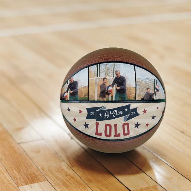 All-Star Lolo Custom Photo Grandpa Basketball (Creator Uploaded)