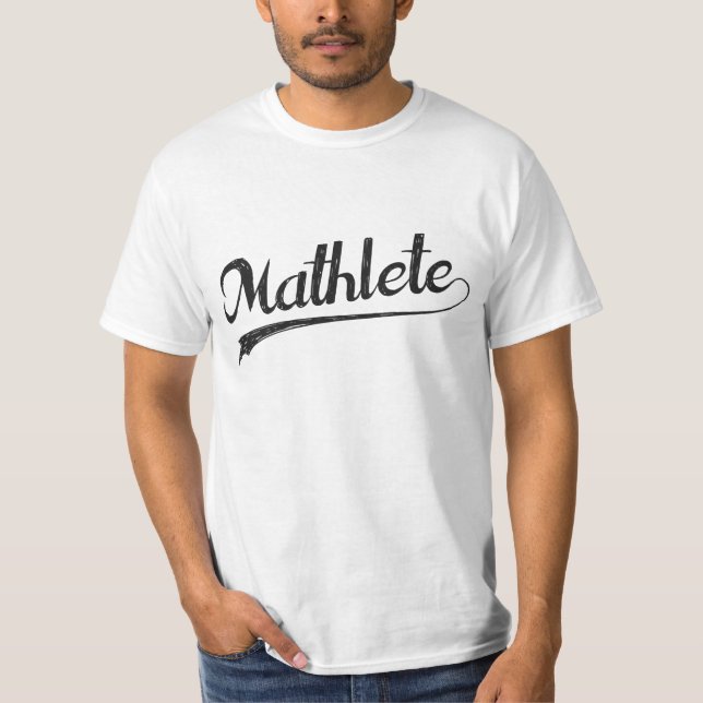 All Star Mathlete Math Athlete T-Shirt (Front)