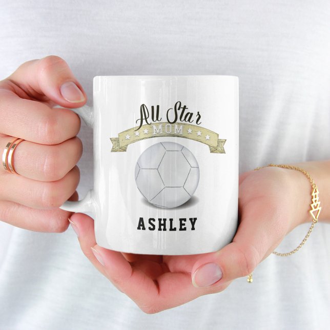 All Star Mom Volleyball Personalized Coffee Mug (Creator Uploaded)