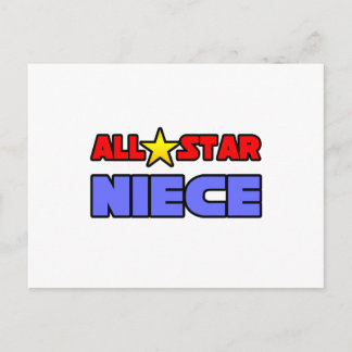 All Star Niece Postcard