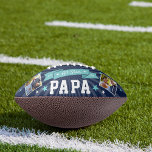 All Star Papa | Custom Grandpa Photo Football<br><div class="desc">Celebrate a football-loving,  sports fan grandfather this Father's Day or Grandparents Day with this awesome custom grandpa football featuring two of your favourite photos. "All Star Papa" appears in the centre,  along with the year,  in collegiate style lettering with a ribbon banner illustration.</div>