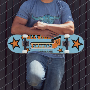 All Star Skaters YOUR NAME Personalized Skateboard