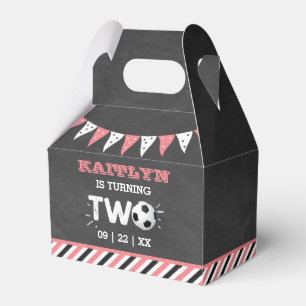 All-star Soccer Ball 2nd Birthday Party Favor Box