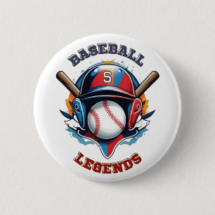 All-Star Spirit: Classic Baseball Essentials Sport 2 Inch Round Button