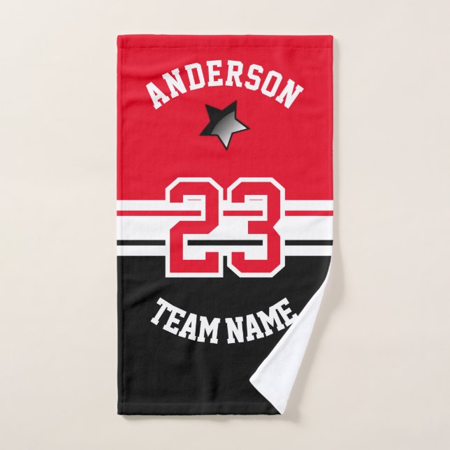 All Star Sport - Noir, Blanc et do-it-yourself (Serviette à main)