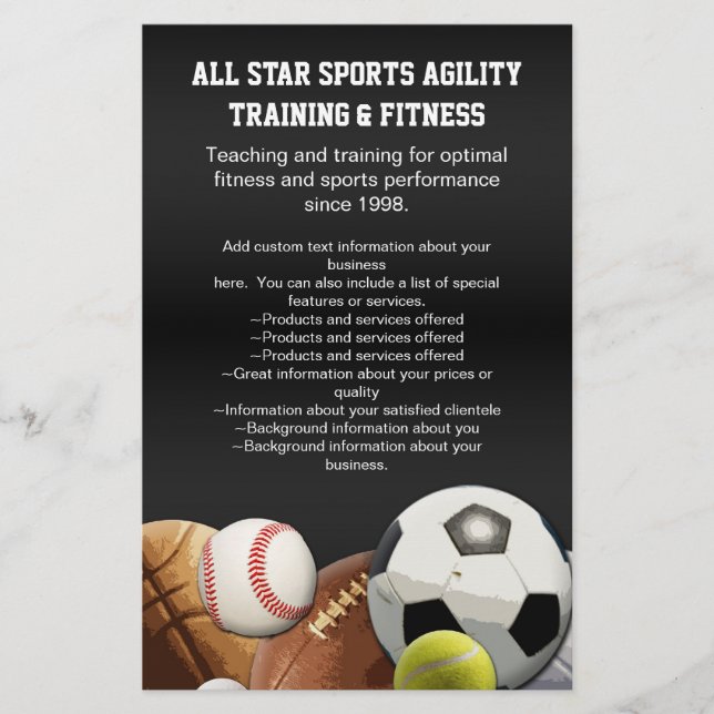 All Star Sports Balls w/ Brick Wall Flyer (Front)