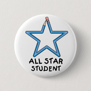 All Star Student Button