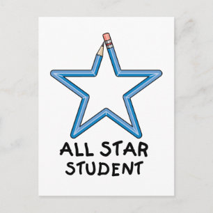 All Star Student Postcard