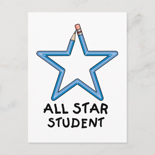 All Star Student Postcard (Front)