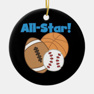 All Star Tshirts and Gifts Ceramic Ornament