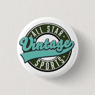 all star vintage sports 1 inch round button