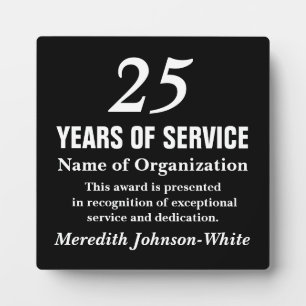 All-Star Volunteer Service Recognition Award Plaque