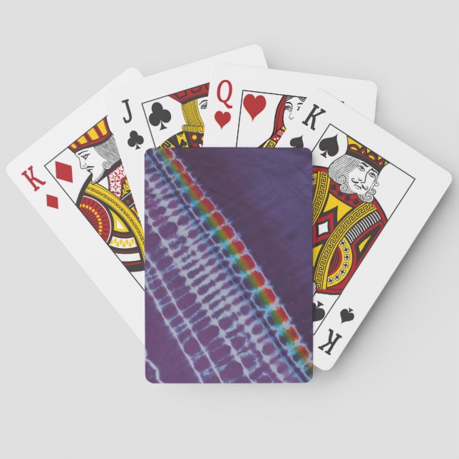 All Stripe Tie Dye Bicycle Playing Cards (Back)