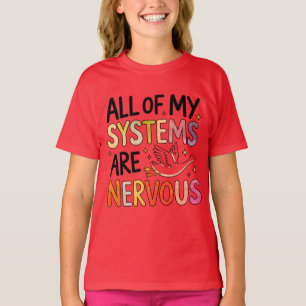 All Systems Nervous Funny Bird T-Shirt