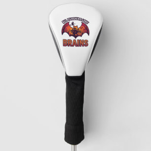 All Teachers Love Brains Halloween Bat Haunted Hou Golf Head Cover