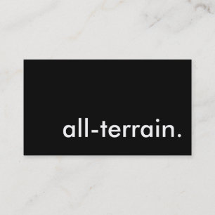 all-terrain. business card