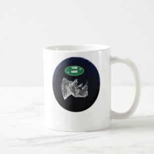 All Terrain Rhino Mug. Personalized Coffee Mug
