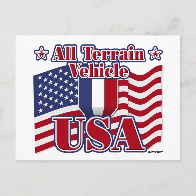 All Terrain Vehicle USA Postcard (Front)