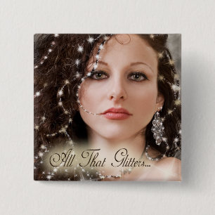 All That Glitters... 2 Inch Square Button