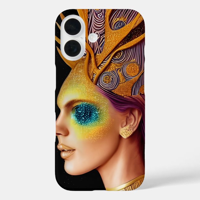 All That Glitters - Cosmic Goddess Portrait Case-Mate iPhone Case (Back)