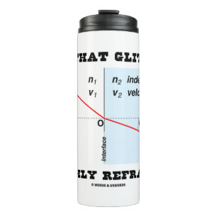 All That Glitters Is Highly Refractive Physics Thermal Tumbler
