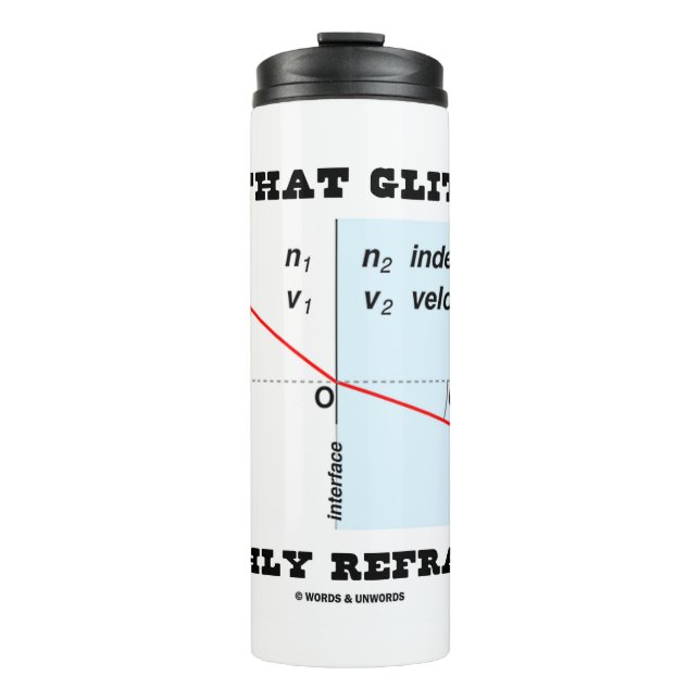 All That Glitters Is Highly Refractive Physics Thermal Tumbler (Front)