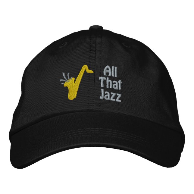 All that Jazz Embroidered Cap (Front)