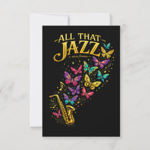 All That Jazz Thank You Card