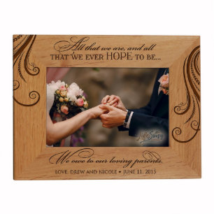All That We Are 5x7 Wooden Wedding Picture Frame