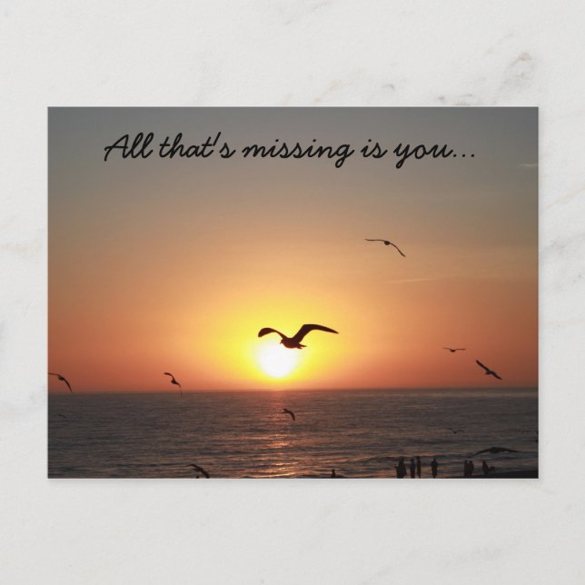 All that's missing is you... postcard (Front)