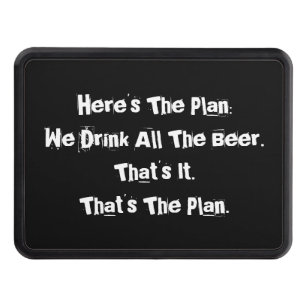 All the Beer Funny Trailer Hitch Cover