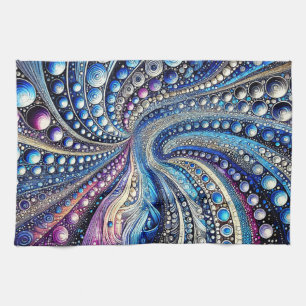All The Blue And Purple Dots Kitchen Towel