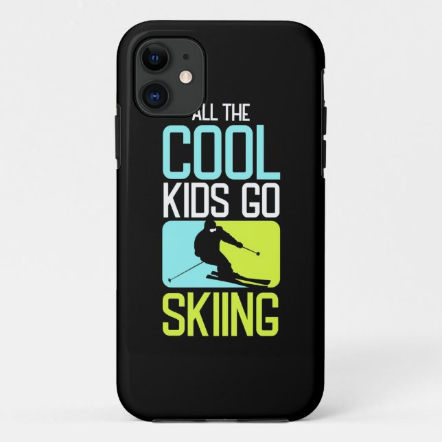All The Cool Kids Go Skiing Case-Mate iPhone Case (Back)