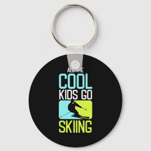 All The Cool Kids Go Skiing Keychain