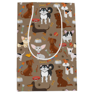All the Cute Dogs  Medium Gift Bag
