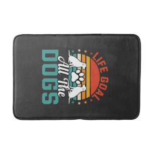 All The Dogs Retro Dog Lover Bath Mat