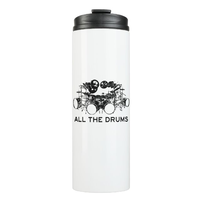 All The Drums Drummer Thermal Tumbler (Front)