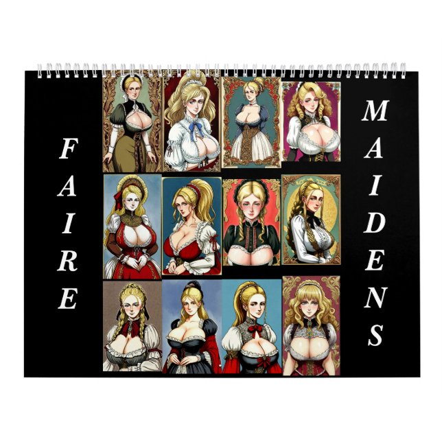 All the Faire Maidens Calendar (Cover)