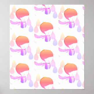 All The Feel - Crying in Rainbow Poster