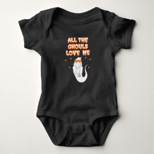All The Ghouls Love Me Design Baby Bodysuit