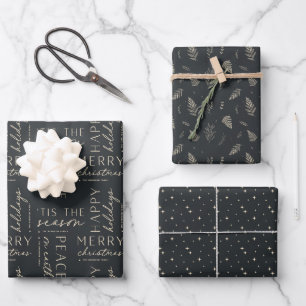 All The Holiday Wishes Personalized Coordinating Wrapping Paper Sheet