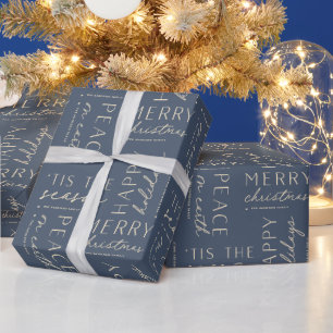 All The Holiday Wishes Personalized Wrapping Paper