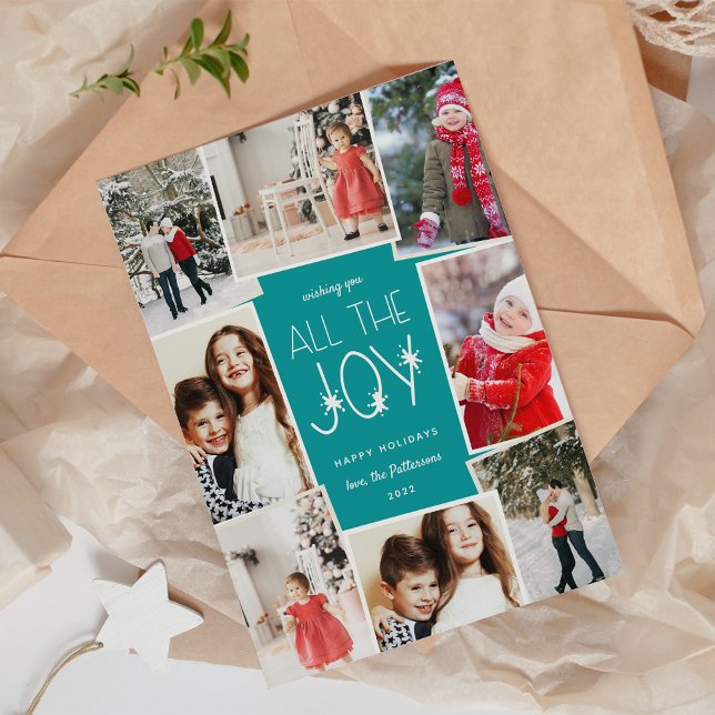 All the Joy | Multi Photo Collage Holiday Card (Creator Uploaded)