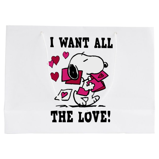 All The Love Valentine Large Gift Bag (Back)