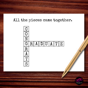All The Pieces Came Together Congrats Grad Card