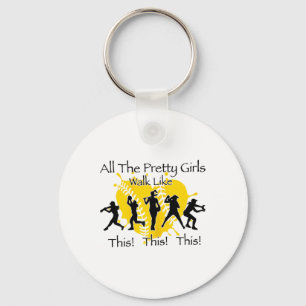 All The Pretty Girls Walk Like Chritmas This Funny Keychain